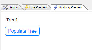 Before tree is populated
